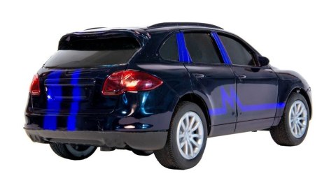 Szybki samochód zdalnie sterowany przyciemniane szyby, niebieskia grafika