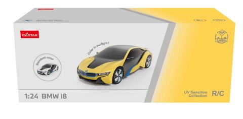 BMW i8 skala 1:24 Rastar 48400-4 samochód sterowany UV Sensitive Collection