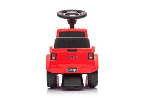 Jeździk odpychacz pchacz z dźwiękiem Jeep auto dla dziecka czerwony