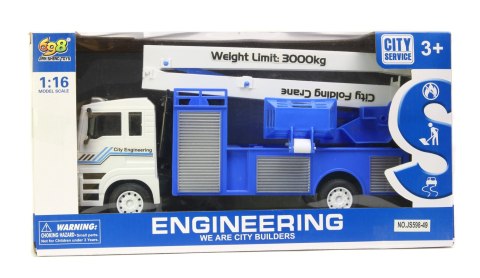 Samochód dźwig służby miejskie z napędem typu friction