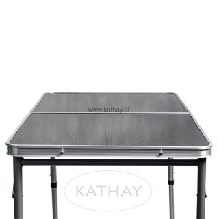 Stolik turystyczny stół składany ogrodowy walizka z uchwytem do przenoszenia i regulacją wysokości i zestawem 4 krzesełek 120x60