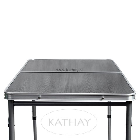 Stolik turystyczny stół składany ogrodowy walizka z uchwytem do przenoszenia i regulacją wysokości i zestawem 4 krzesełek 120x60
