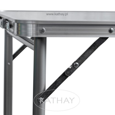 Stolik turystyczny stół składany ogrodowy walizka z uchwytem do przenoszenia i regulacją wysokości i zestawem 4 krzesełek 120x60