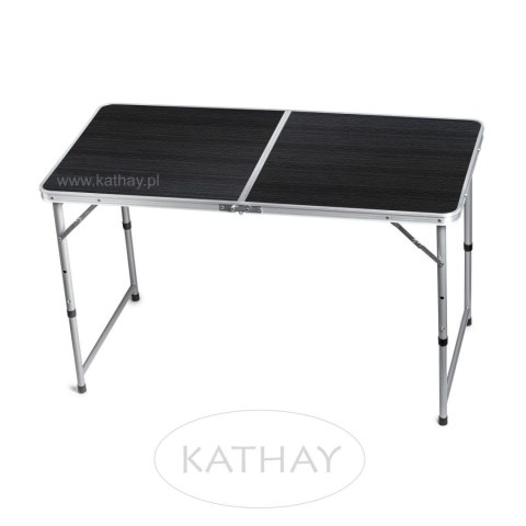 Stolik turystyczny stół składany ogrodowy walizka z uchwytem do przenoszenia i regulacją wysokości i zestawem 4 krzesełek 120x60
