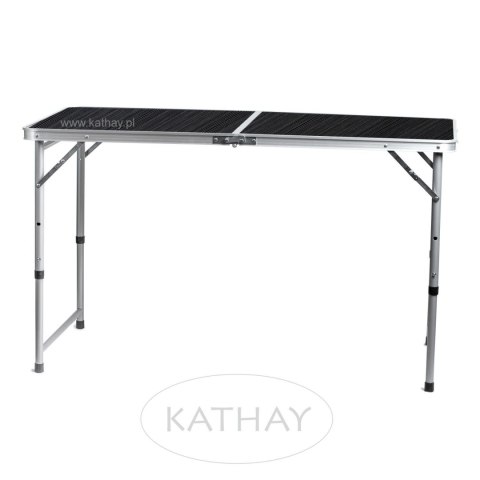 Stolik turystyczny stół składany ogrodowy walizka z uchwytem do przenoszenia i regulacją wysokości i zestawem 4 krzesełek 120x60