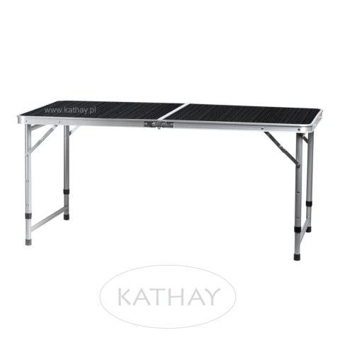 Stolik turystyczny stół składany ogrodowy walizka z uchwytem do przenoszenia i regulacją wysokości i zestawem 4 krzesełek 120x60