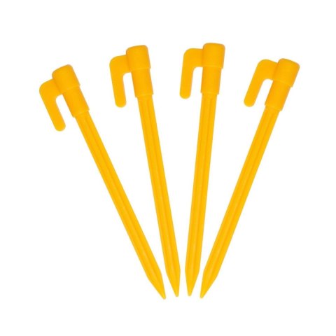 Wodoodporna mata plażowa koc piknikowy 210x200 cm niebieska z żółtą lamówką