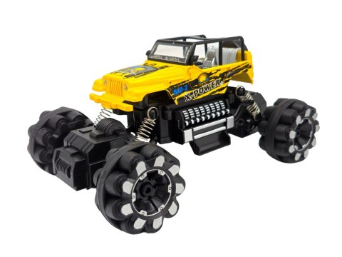 Auto terenowe zdalnie sterowane Brave żółte