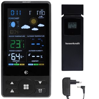 Bezprzewodowa stacja pogodowa termometr barometr zegar budzik prognoza