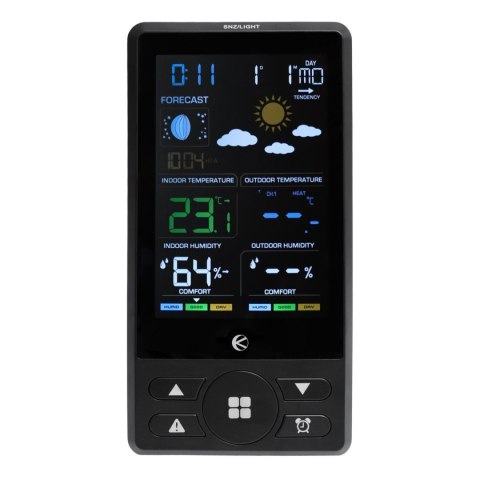 Bezprzewodowa stacja pogodowa termometr barometr zegar budzik prognoza