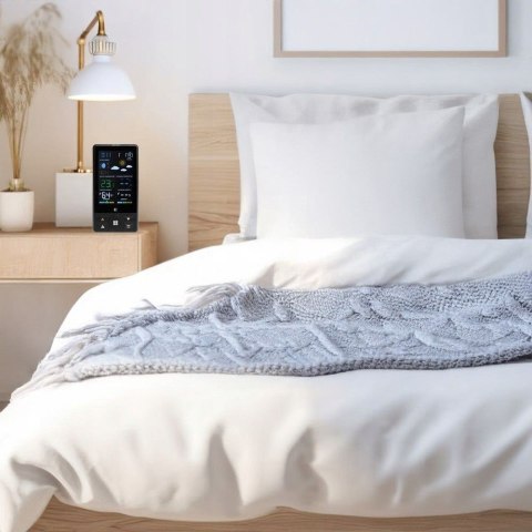 Bezprzewodowa stacja pogodowa termometr barometr zegar budzik prognoza