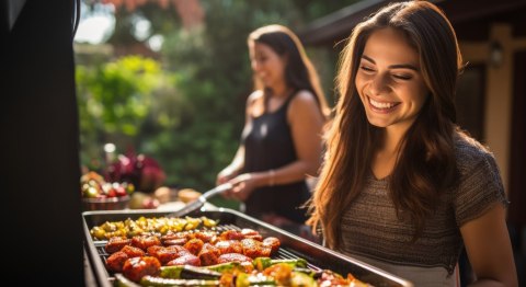 Duży grill węglowy ogrodowy ruszt z pokrywą szuflada na popiół termometr