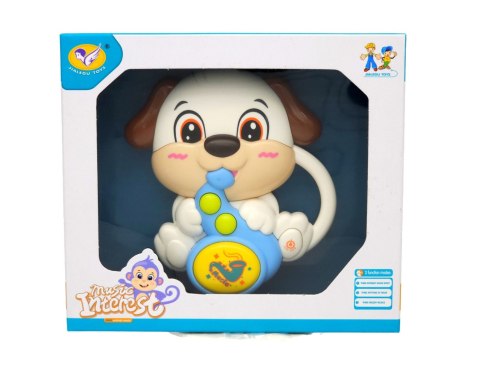 Grający miś biały