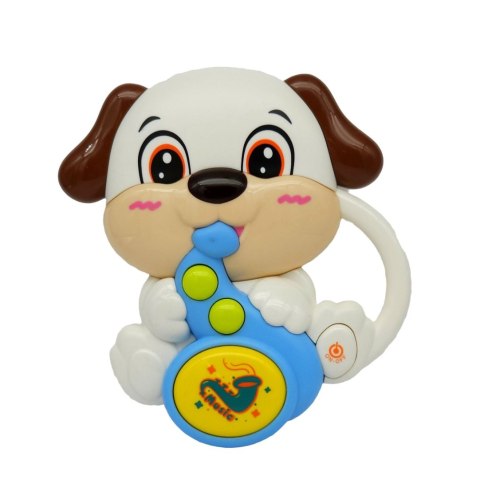 Grający miś biały