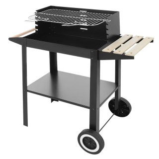 Grill węglowy ogrodowy na kółkach + akcesoria