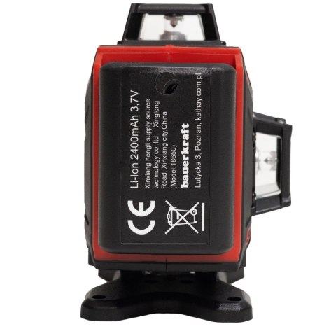 Poziomica laserowa płaszczyznowa zielony laser krzyżowy 360° 4D 16 linii