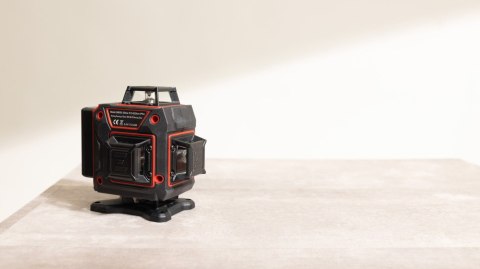 Poziomica laserowa płaszczyznowa zielony laser krzyżowy 360° 4D 16 linii