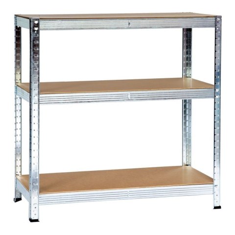Regał magazynowy metalowy 2w1, 5 półek 150x75x30 cm