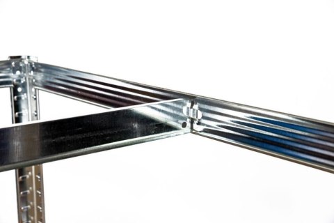 Regał magazynowy metalowy 2w1, 5 półek 150x75x30 cm