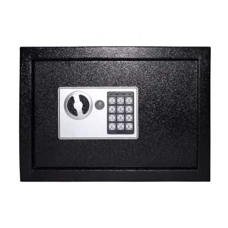 Sejf domowy biurowy zamek elektroniczny szyfrowy kluczyk kod XXL 35x25x25 cm