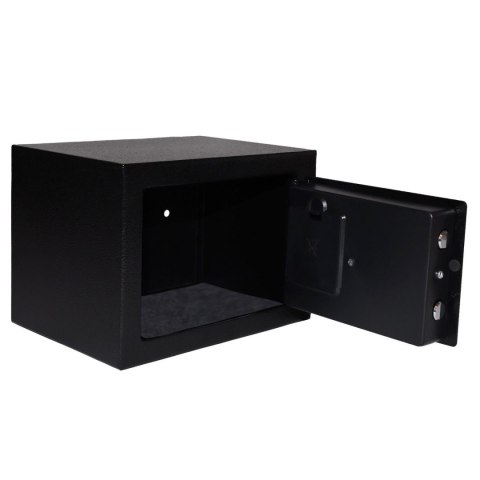 Sejf domowy z zamkiem elektronicznym na kluczyk lub kod 23x17x17 cm