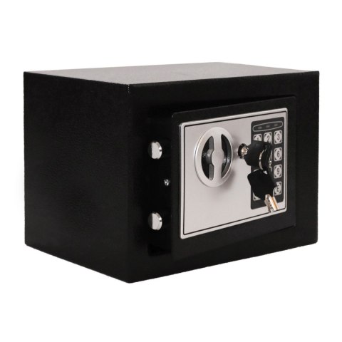 Sejf domowy z zamkiem elektronicznym na kluczyk lub kod 23x17x17 cm