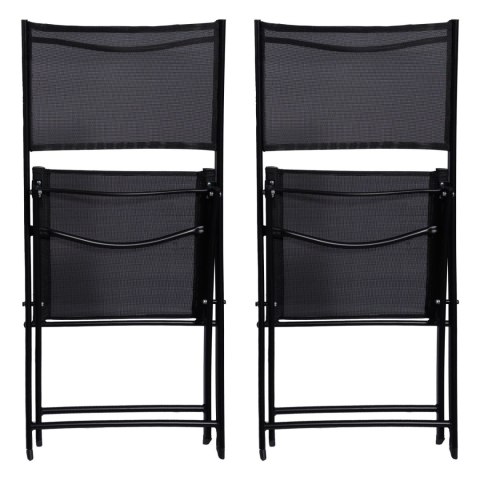 Składany zestaw mebli ogrodowych stolik i 2 krzesła na balkon i taras