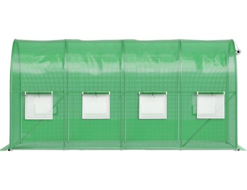 Tunel ogrodowy foliowy szklarnia folia 6x3x2m 18m2 zielony