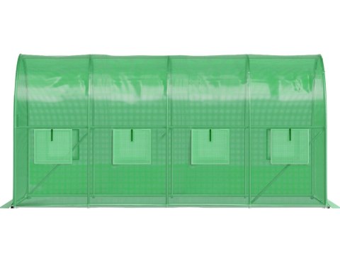 Tunel ogrodowy foliowy szklarnia folia 6x3x2m 18m2 zielony