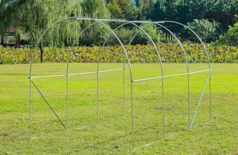 Tunel ogrodowy foliowy szklarnia folia do uprawy roślin 3x2x2m 6m2