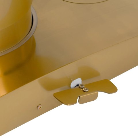 Fotel kosmetyczny SPA podgrzewany 3 silniki 200 kg VARESE - biało złoty