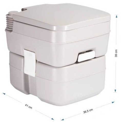 Przenośna toaleta turystyczna na kemping lub działkę mobilne WC 20l