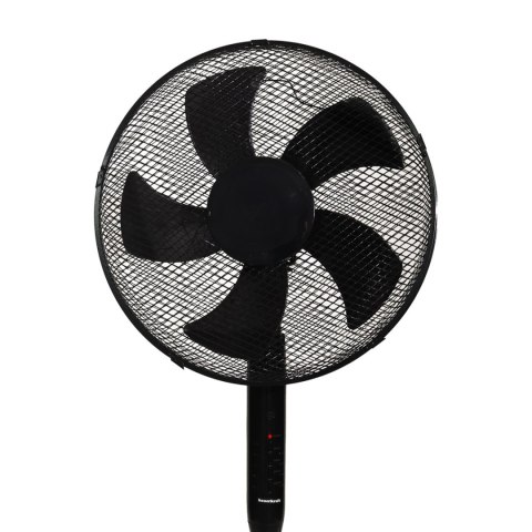 Wentylator podłogowy wiatrak stojący 5 łopatek mocny cichy timer pilot 3 tryby regulacja 45W czarny Bauerkraft