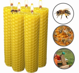 Świeca z Wosku Pszczelego - 5 szt.