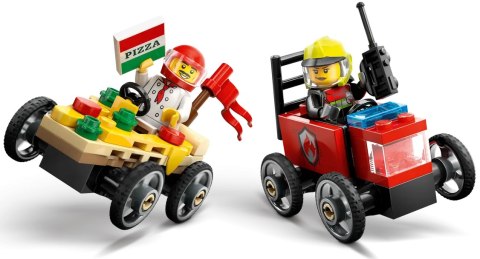 60458 - LEGO City - Zestaw wyścigówek: pizza kontra wóz strażacki