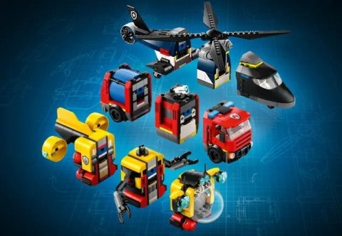 60462 - LEGO City - Zestaw z helikopterem, wozem strażackim i łodzią podwodną