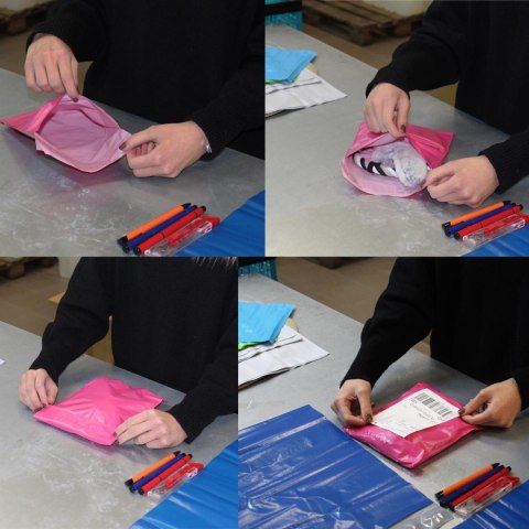 Foliopaki Kurierskie Różowe XL 500x600mm - 50 szt.