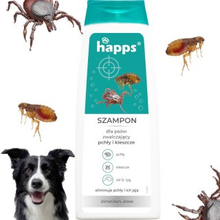 HAPPS - szampon dla psów na pchły i kleszcze 250ml