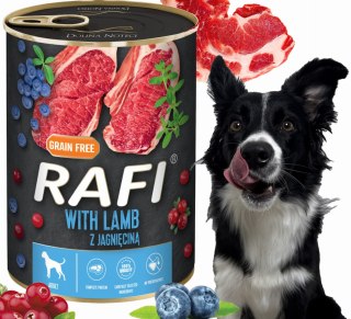 Karma Mokra Dla Psów RAFI z Jagnięciną, Borówką i Żurawiną 400g - 1 szt.