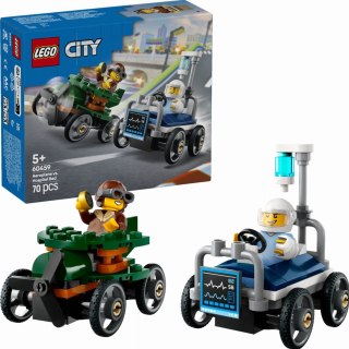 60459 - LEGO City - Zestaw wyścigówek: samolot kontra łóżko szpitalne