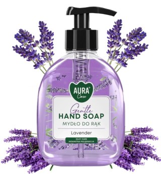 AURA Care Mydło Do Rąk Delikatne Lawenda 300 ml Z Dozownikiem AHS-001-002