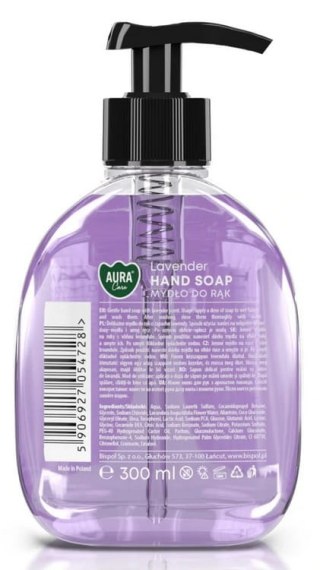 AURA Care Mydło Do Rąk Delikatne Lawenda 300 ml Z Dozownikiem AHS-001-002