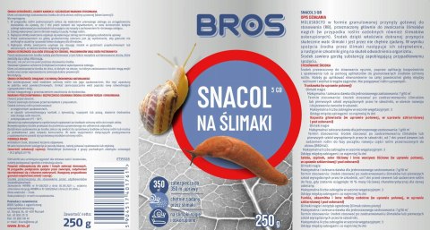 BROS - Snacol 3GB zwalcza ślimaki 250g