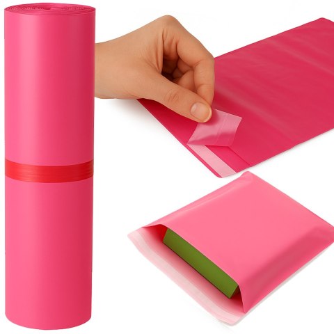 Foliopaki Kurierskie Różowe 200x300mm - 50 szt.