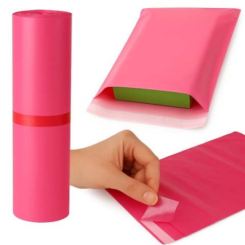 Foliopaki Kurierskie Różowe C3 350x450mm - 1000 szt.