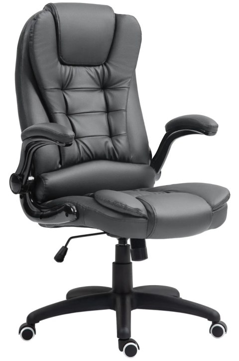 Fotel Biurowy Ze Składanymi Podłokietnikami i Funkcją Odchylania Ciemnoszary PAKO 921-731V81CG