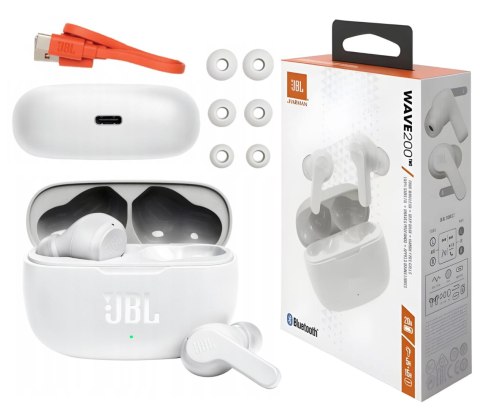 Słuchawki Bezprzewodowe JBL WAVE 200 TWS White