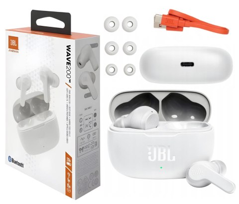 Słuchawki Bezprzewodowe JBL WAVE 200 TWS White