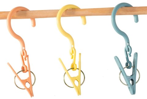 Klamerki Spinacze z Haczykiem Do Prania Ubrań Bielizny 3 szt. - 27325