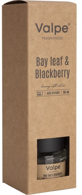 VALPE Dyfuzor Zapachowy Z Patyczkami LIŚĆ LAUROWY - JEŻYNA 50 ml dz50-325